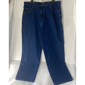 Sandy River Men's Flannel Lined Blue Jeans Size 40 x 30